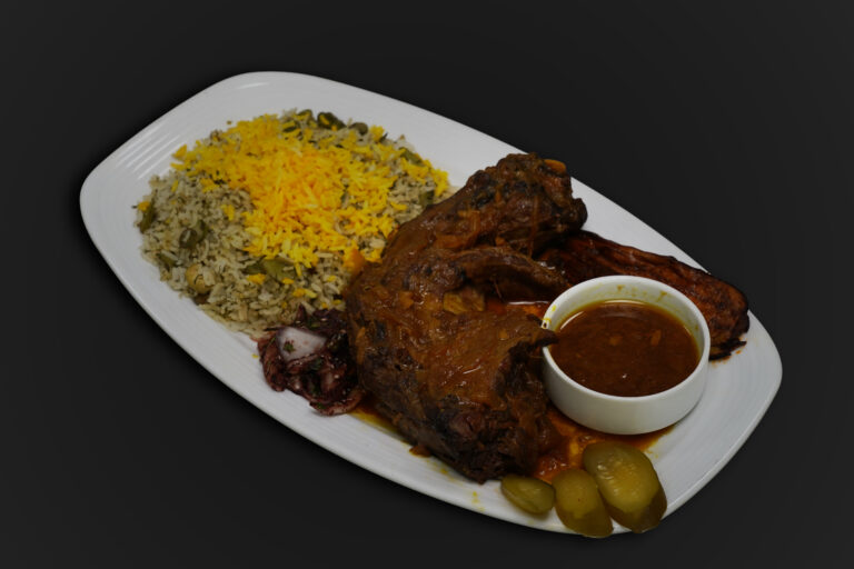 باقالی‌پلو با گردن