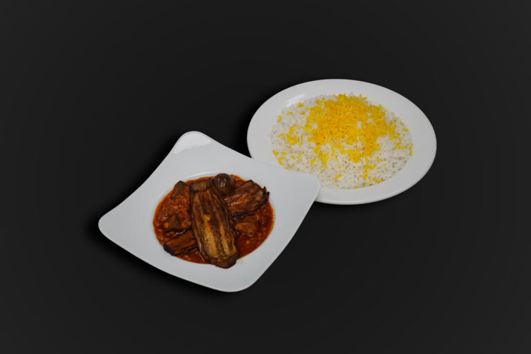 خورشت قیمه بادمجان با برنج