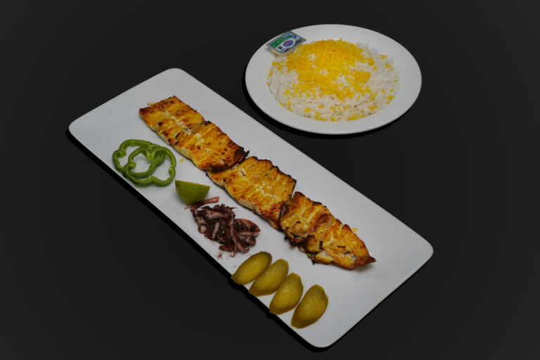 چلو ماهی کبابی